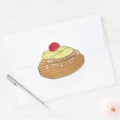 ZEPPOLE Italy Fried Dough Pastry Bakery Foodie Ronde Sticker (Envelop)