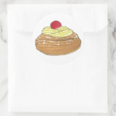 ZEPPOLE Italy Fried Dough Pastry Bakery Foodie Ronde Sticker (Tas)