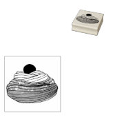 ZEPPOLE Italy Fried Dough Pastry Bakery Foodie Rubberstempel (Gestempeld)