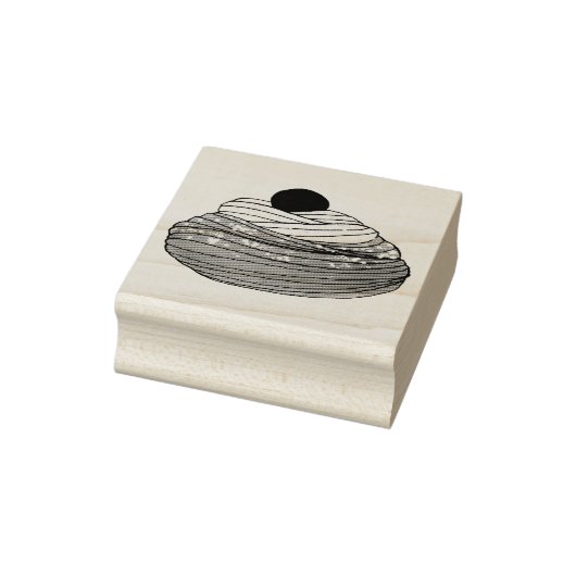 ZEPPOLE Italy Fried Dough Pastry Bakery Foodie Rubberstempel (Stempel)