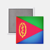 zER001 ERITREA - FLAG, Afrika, Fridge Magneet (Voorkant / Achterkant)