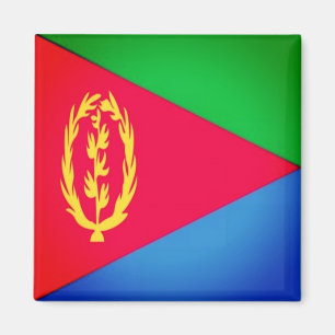 zER001 ERITREA - FLAG, Afrika, Fridge Magneet
