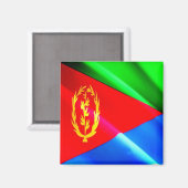 zER002 ERITREA, Waving Flag, Afrika, Fridge Magneet (Voorkant / Achterkant)