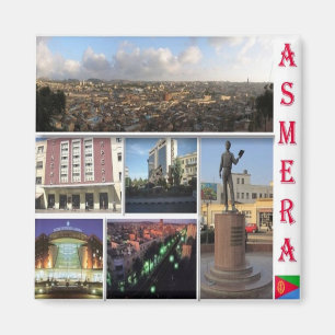 zER003 ASMARA, Mosaic, Eritrea, Africa, Fridge Magneet