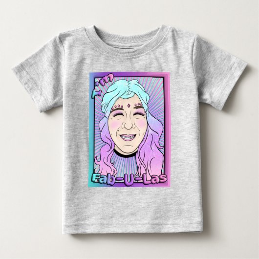 Zer0's Fab-U-Las Baby Fine Jersey T-Shirt (Voorkant)
