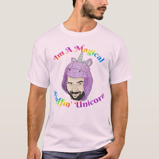 Zer0's Magical Fluffin Unicorn Basic T-Shirt (Voorkant)