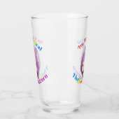 Zer0's Magical Fluffin Unicorn Glass Cup Glas (Links)