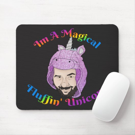 Zer0's Magical Fluffin Unicorn Mousepad Muismat (Met muis)