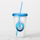 Zer0's Power Acrylgetumbler Acryl Drinkbeker (Achterkant)