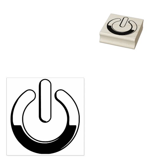 Zer0's Power Wood Art Stamp Rubberstempel (Gestempeld)