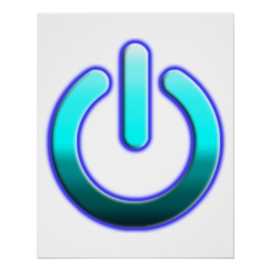 Zer0's Power Zazzle Glossy Poster (Voorkant)