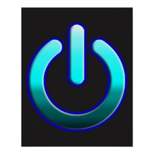 Zer0's Power Zazzle Glossy Poster (Voorkant)