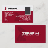 Zerafim Standaard 2-zijdig Visitekaartje (met foto (Voorkant / Achterkant)