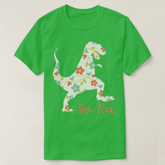 ZeRex Cute Funny Rex Dinosaur Pun T-shirt (Design voorkant)