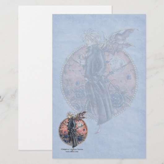 Zerick Gothic Stationery Briefpapier (Voorkant / Achterkant)