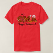 zERl Leopard CMA Nurse Happy Halloween Vibes Pumpk T-shirt (Design voorkant)