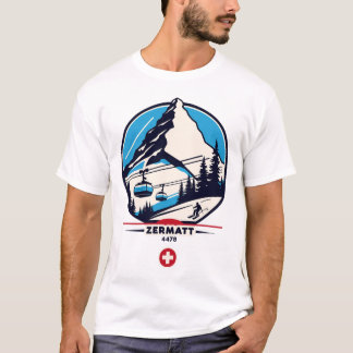Zermatt 4478 - Skien Op De Problemhorn  T-shirt