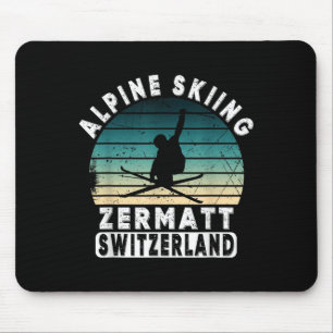 Zermatt alpines skiën Zwitserland bergen Zwitsers Muismat