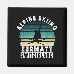 Zermatt alpineskiën Zwitserland Bergen Zwitsers Magneet