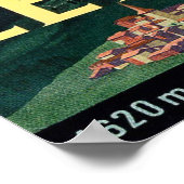 Zermatt, bergpiek, Zwitserland, , reizen Poster (Hoek)