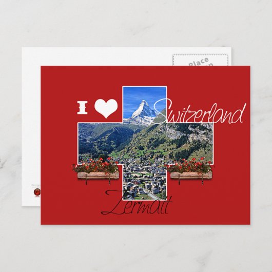 Zermatt - Briefkaart (Voorkant / Achterkant)