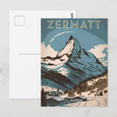 Zermatt  briefkaart (Voorkant / Achterkant)