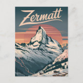 Zermatt  briefkaart (Voorkant)