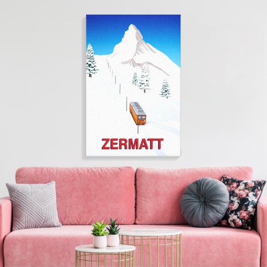 Zermatt Canvas Afdruk (Insitu (Woonkamer))