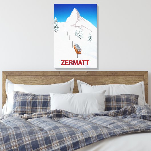Zermatt Canvas Afdruk (Insitu (Slaapkamer))