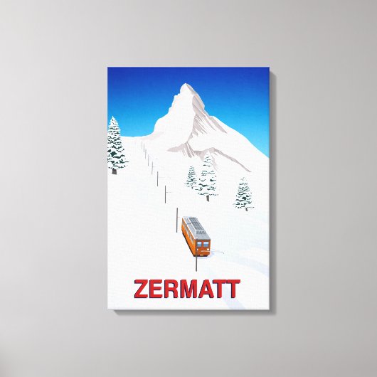 Zermatt Canvas Afdruk (Voorkant)