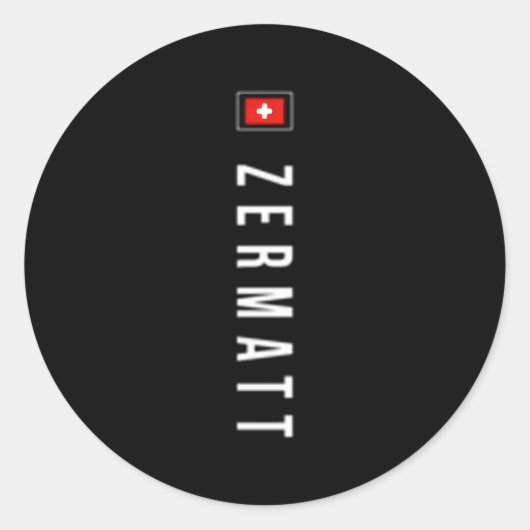 Zermatt Expeditie Xo4U Origineel Ronde Sticker (Voorkant)