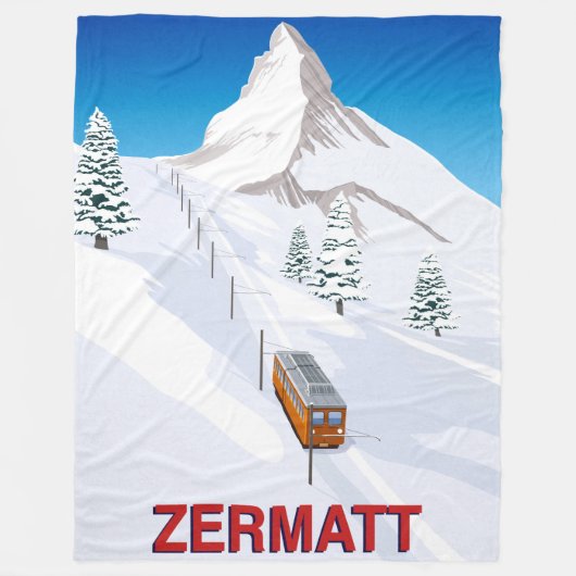 Zermatt Fleece Deken (Voorkant)