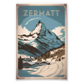 Zermatt  foto afdruk (Voorkant)