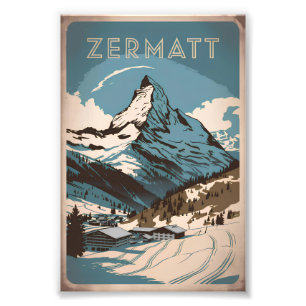 Zermatt  foto afdruk