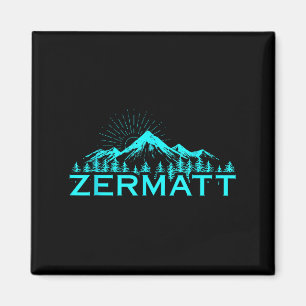 Zermatt Gebergte Alpineskiën Zwitserse Alpen Zwits Magneet