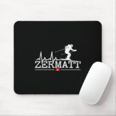 Zermatt Heartbeat Alpine Skiing Swiss Alps Switzer Muismat (Met muis)