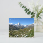 Zermatt Matterhorn Swiss Alps Briefkaart (Staand voorkant)