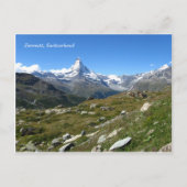 Zermatt Matterhorn Swiss Alps Briefkaart (Voorkant)