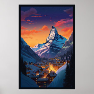 Zermatt, Matterhorn, Zwitserland, Poster