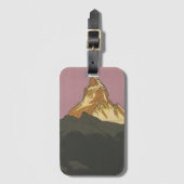 Zermatt Matterhorn  Zwitserland Skiing Bagagelabel (Voorkant (verticaal))