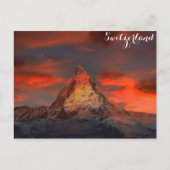Zermatt Matterhorn Zwitserland Zwitserse Alps Suns Briefkaart (Voorkant)