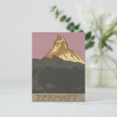 Zermatt Matterhorn  Zwitserse Bergen Alpen Briefkaart (Staand voorkant)