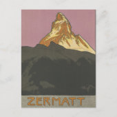 Zermatt Matterhorn  Zwitserse Bergen Alpen Briefkaart (Voorkant)