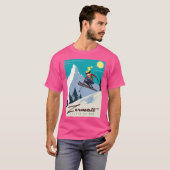 Zermatt Ski Poster T-shirt (Voorkant volledig)