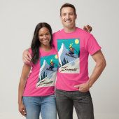 Zermatt Ski Poster T-shirt (Unisex)