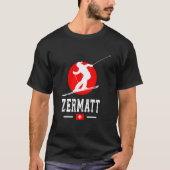 Zermatt Ski Resort Alps Swiss Mountains Switzerlan T-shirt (Voorkant)