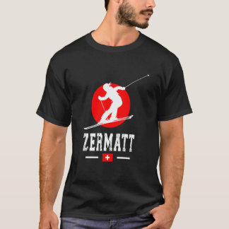 Zermatt Ski Resort Alps Swiss Mountains Switzerlan T-shirt