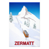 Zermatt Ski Train Foto Afdruk (Voorkant)