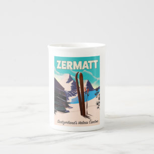Zermatt Skivakantieposter Porselein Kop