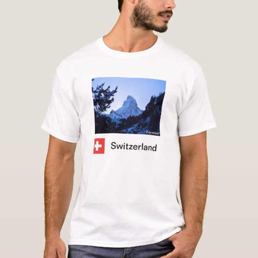 Zermatt souvenir T Shirt (Voorkant)